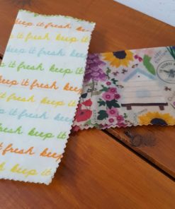 Beeswax wraps in Halifax Just Gaia on display