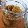 Organic Spaghetti Pasta (wholewheat) in the Just Gaia zero waste grocery in Halifax, West Yorkshire