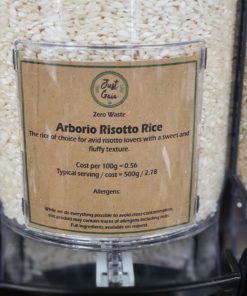 Risotto Rice (Arborio) in the Just Gaia zero waste grocery in Halifax, West Yorkshire