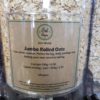Jumbo oats dispenser in the plastic free snacks and treats section Just Gaia zero waste grocery in Halifax, West Yorkshire