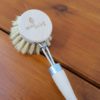 Detachable Wooden Cleaning Brush head on body close up in Just Gaia