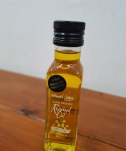 English truffel rapeseed oil resting in its bottle at Just Gaia plastic free shop