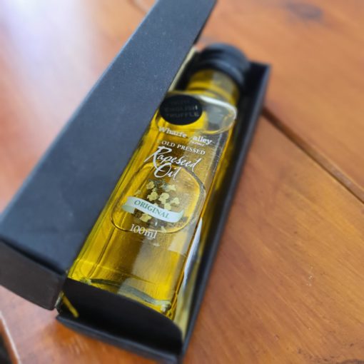 English truffel rapeseed oil in gift box at Just Gaia plastic free shop