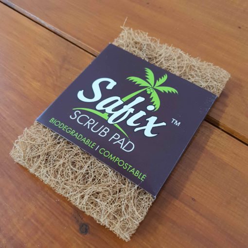 Large coconut scrub pad in Just Gaia: Plastic Free Shop Halifax, UK