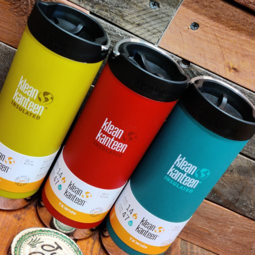 Klean Kanteen 16oz large insulated coffee cup trio in Just Gaia
