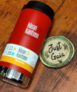 Klean Kanteen 12oz TKWide Insulated coffee cup in post box red