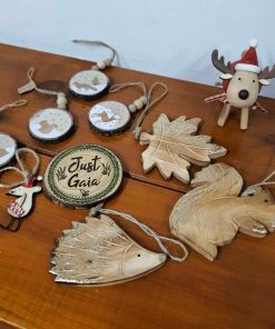 Rudi wooden reindeer Christmas decoration in Wooden Christmas Decorations pack