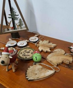Rudi wooden reindeer Christmas decoration in Premium Christmas Decorations pack