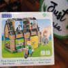 Plastic Free Eco House Playset front box from in store at Just Gaia Halifax UK