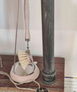 wooden dish brush holder