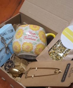 Mum You are my sunshine pack with vegan chocolates part of the mum mug and tea gift set at Just Gaia