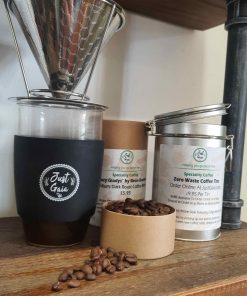 Speciality coffee at Just Gaia in Tubes, Tins and zero waste coffee refills. Natural Ethiopian Speciality Coffee Refills main image.