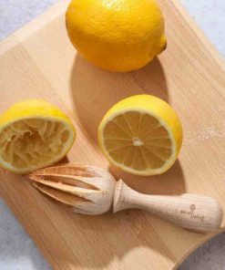 Pick up this wooden lemon reamer, it can used for a variety of citrus fruits and makes a perfect plastic free change.