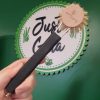 Eco living dish brush with head and black handle