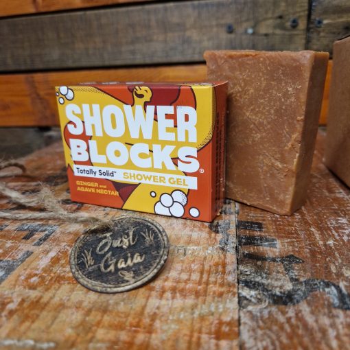 Ginger and agave shower block